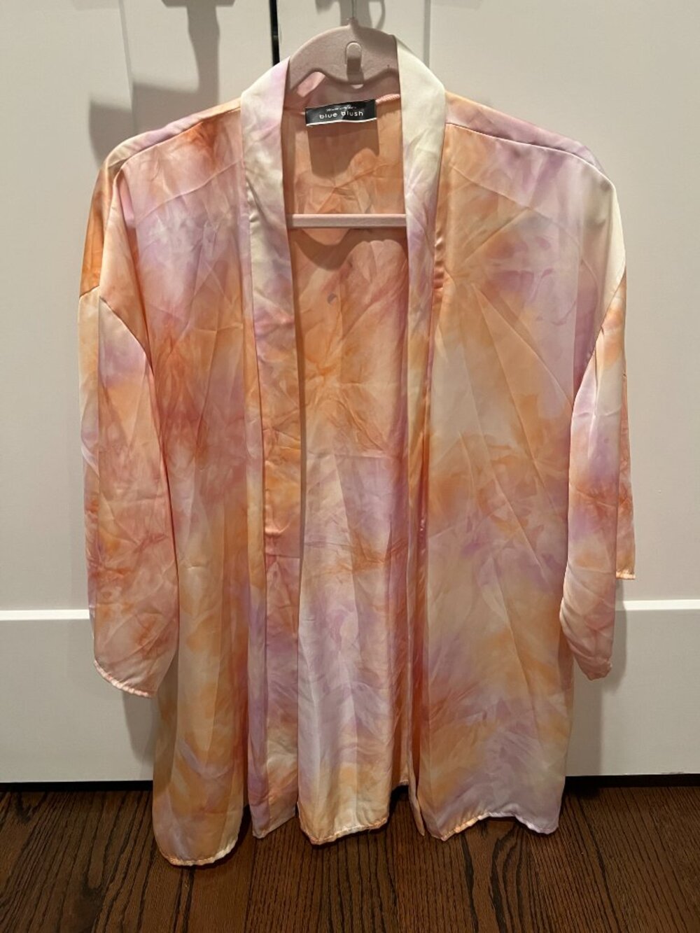 Orange and Pink Tie Dye Kimono